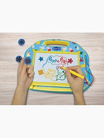 Tablero de dibujo magnético multicolor Peppa Pig con accesorios Formato A5