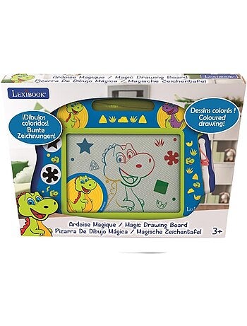 Tablero de dibujo magn?tico multicolor Dinosaurios con accesorios Formato A5