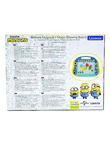 Tablero de dibujo magn?tico multicolor Minions con accesorios Formato A5