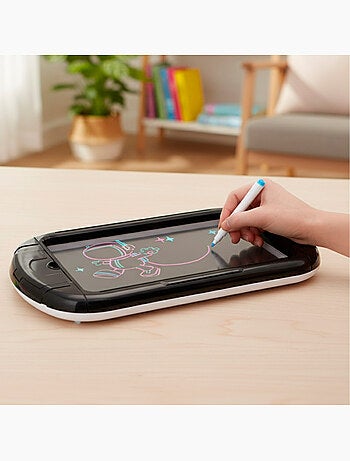 Tablet neón con dibujos y rotuladores good idea!
