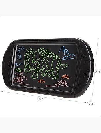 Tablet neón con dibujos y rotuladores good idea!