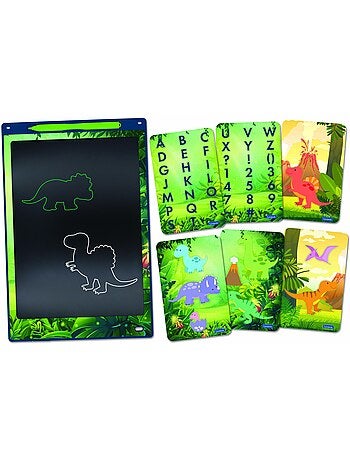 Tableta de dibujo de tinta electr?nica multicolor Dinosaurio 11'' con plantillas