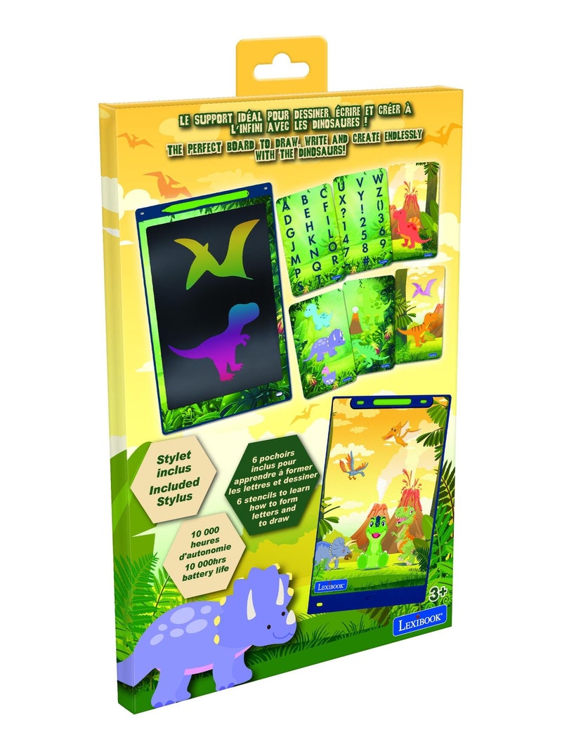 Tableta de dibujo de tinta electr?nica multicolor Dinosaurio 11'' con plantillas N/D - Kiabi