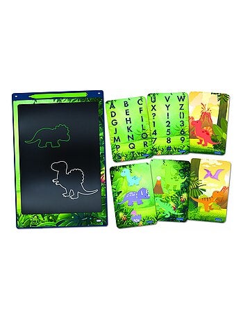 Tableta de dibujo de tinta electrónica multicolor Dinosaurio 11'' con plantillas