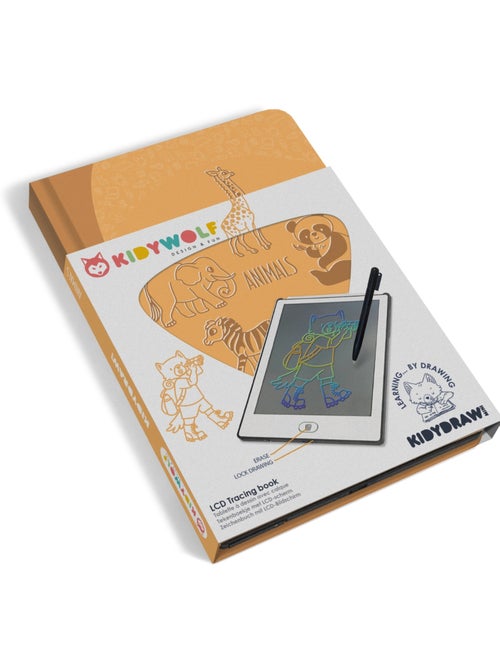 Tableta de dibujo lcd para niños kidydraw mini | kidywolf - Kiabi Tableta de dibujo lcd para niños kidydraw mini | kidywolf - Kiabi