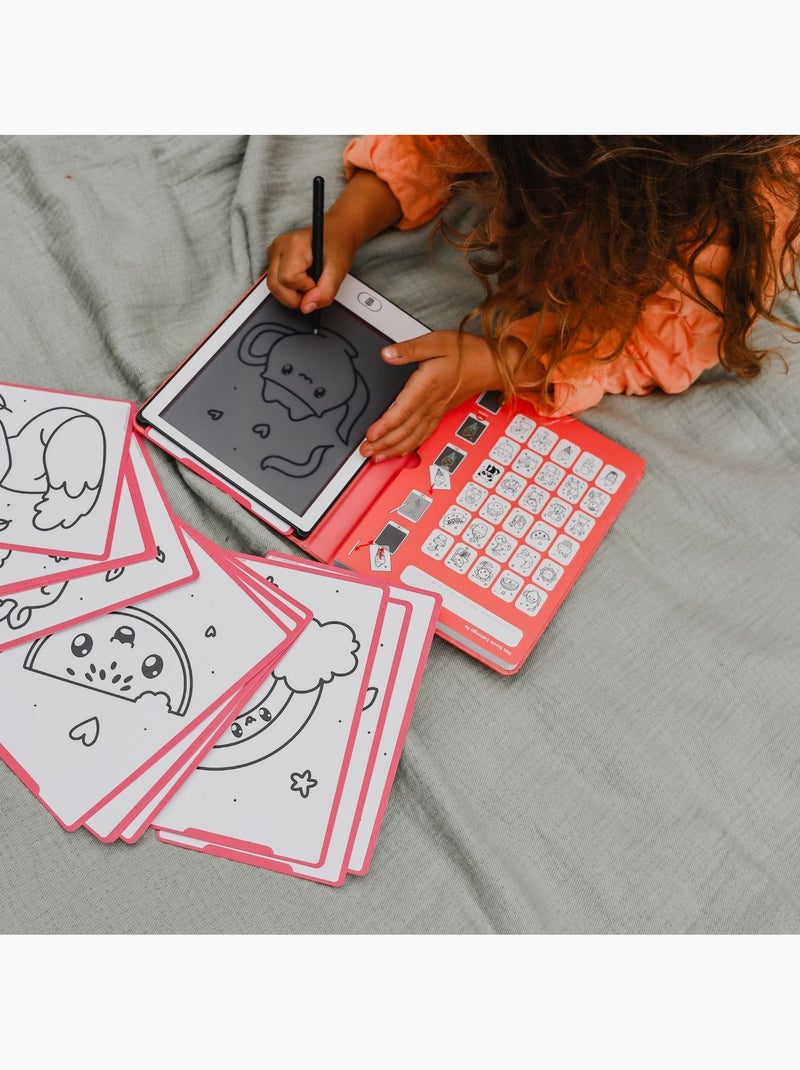 Tableta de dibujo lcd para niños kidydraw mini | Kidywolf Rojo - Kiabi