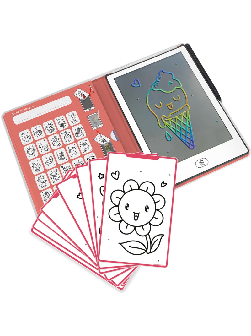 Tableta de dibujo lcd para niños kidydraw mini | Kidywolf Rojo - Kiabi