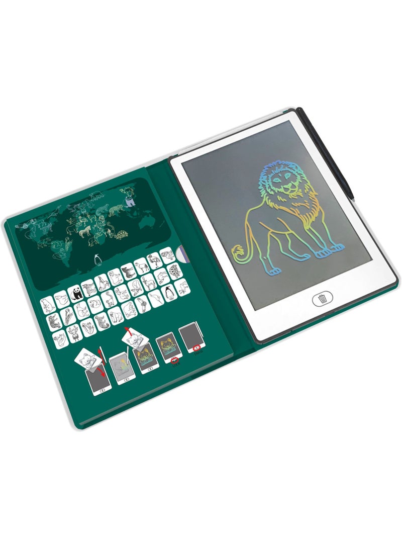 Tableta de dibujo lcd para niños kidydraw mini | Kidywolf Verde - Kiabi