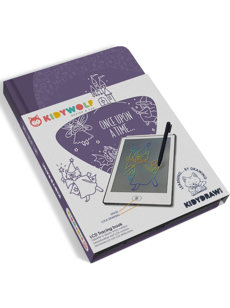 Tableta de dibujo lcd para niños kidydraw mini | kidywolf Violeta - Kiabi
