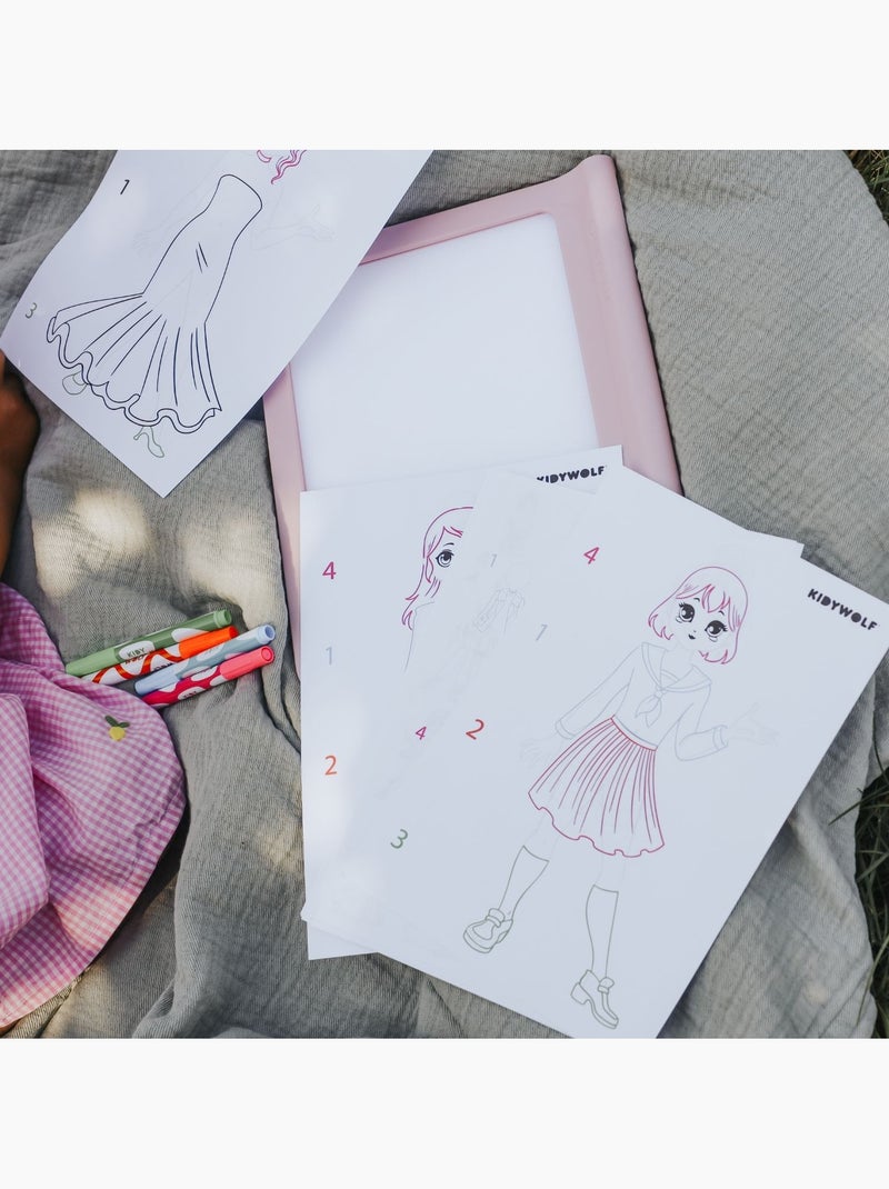 Tableta de dibujo para niños kidydraw pro | Kidywolf Amarillo - Kiabi