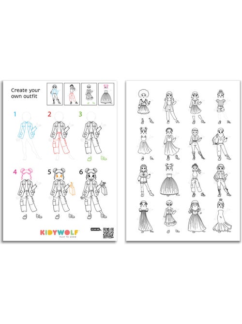 Tableta de dibujo para niños kidydraw pro | Kidywolf - Kiabi