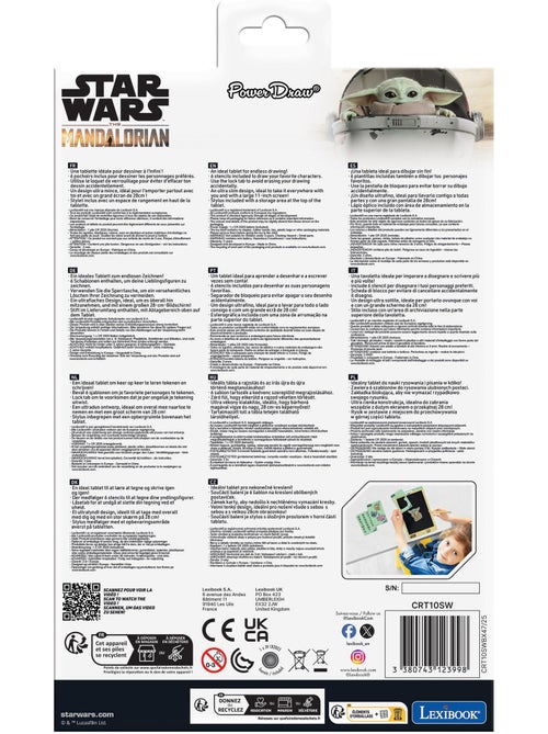 Tableta de dibujo Star Wars E-ink multicolor 28 cm con plantillas - Kiabi
