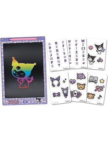 Tableta de escritura e-ink kuromi 11’’ multicolor con plantillas