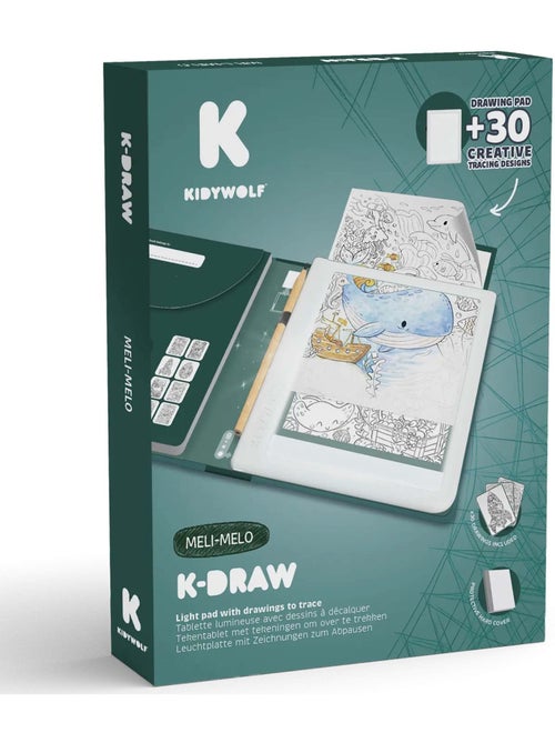 Tableta de luz para calcar kidydraw pad | kidywolf - Kiabi Tableta de luz para calcar kidydraw pad | kidywolf - Kiabi