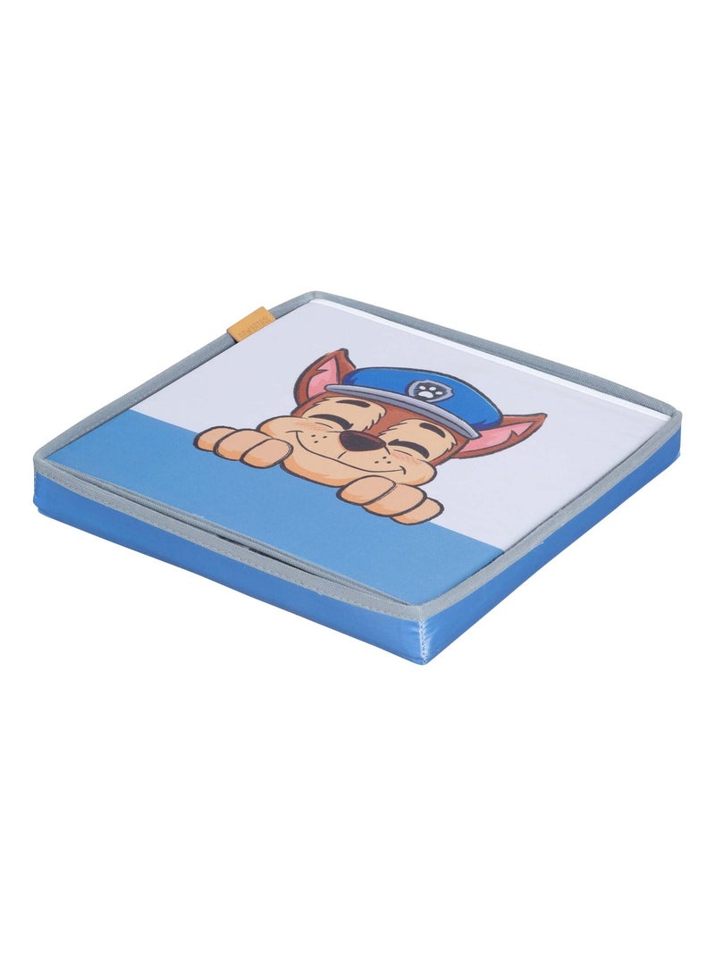 Taburete cubo de almacenamiento en tela para habitación infantil - 'Roba Paw Patrol' Azul Multicolor Blanco - Kiabi