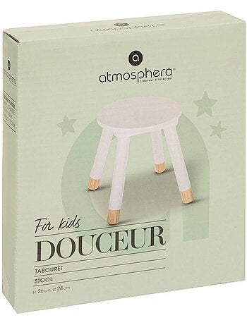 Taburete infantil blanco