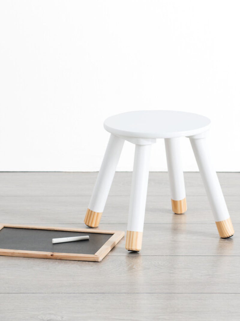 Taburete infantil blanco Blanco - Kiabi