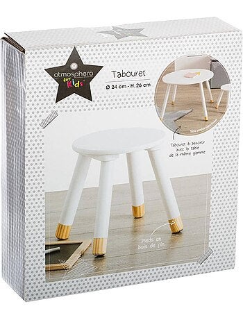 Taburete infantil douceur blanco