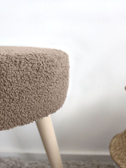 Taburete redondo de bucles - Kiabi