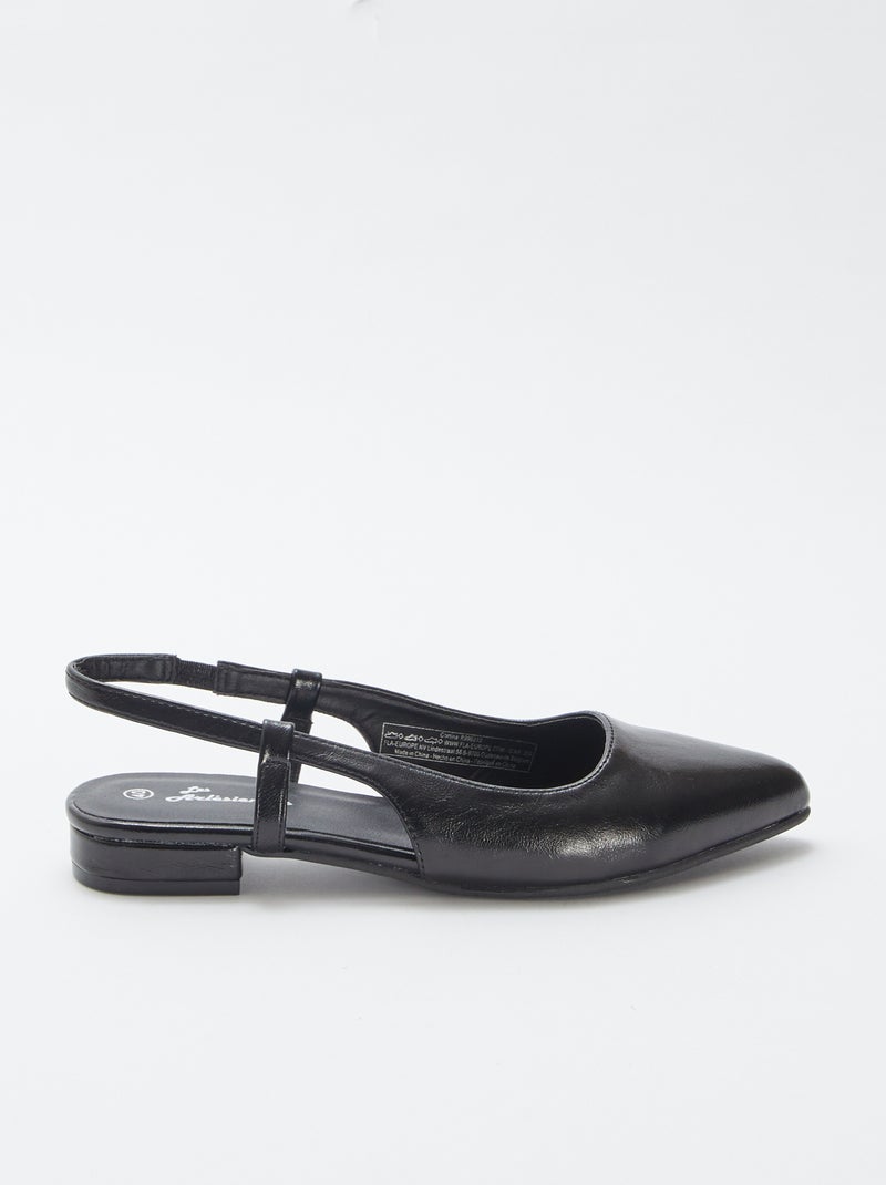 Tacones abiertos por el talón NEGRO - Kiabi