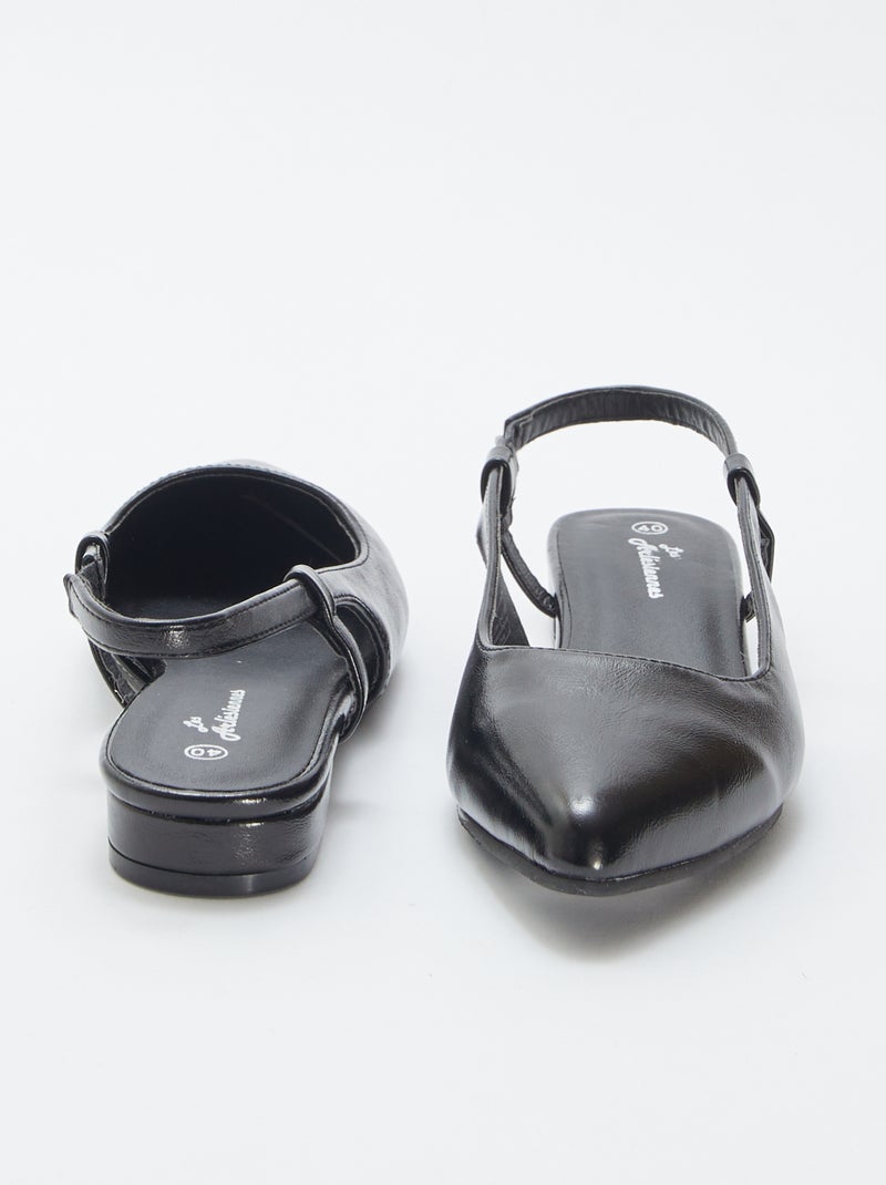 Tacones abiertos por el talón NEGRO - Kiabi