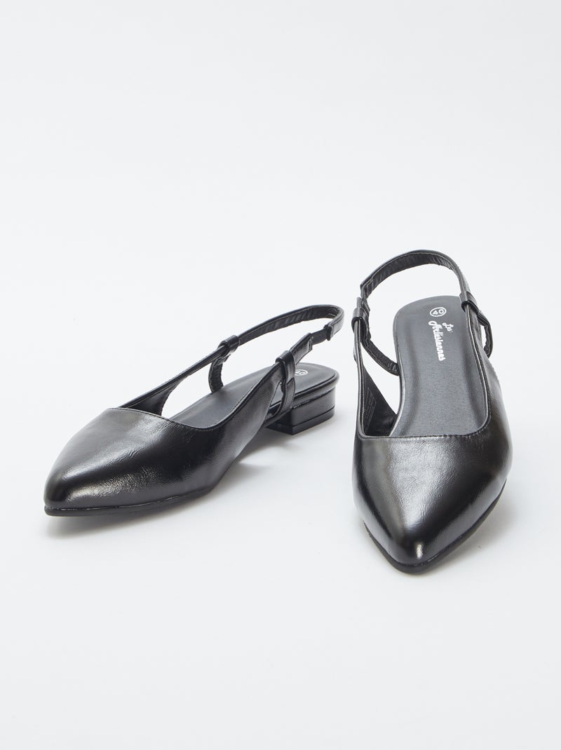 Tacones abiertos por el talón NEGRO - Kiabi