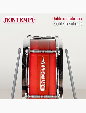 Tambor infantil 31 cm con bandolera y baqueta bontempi