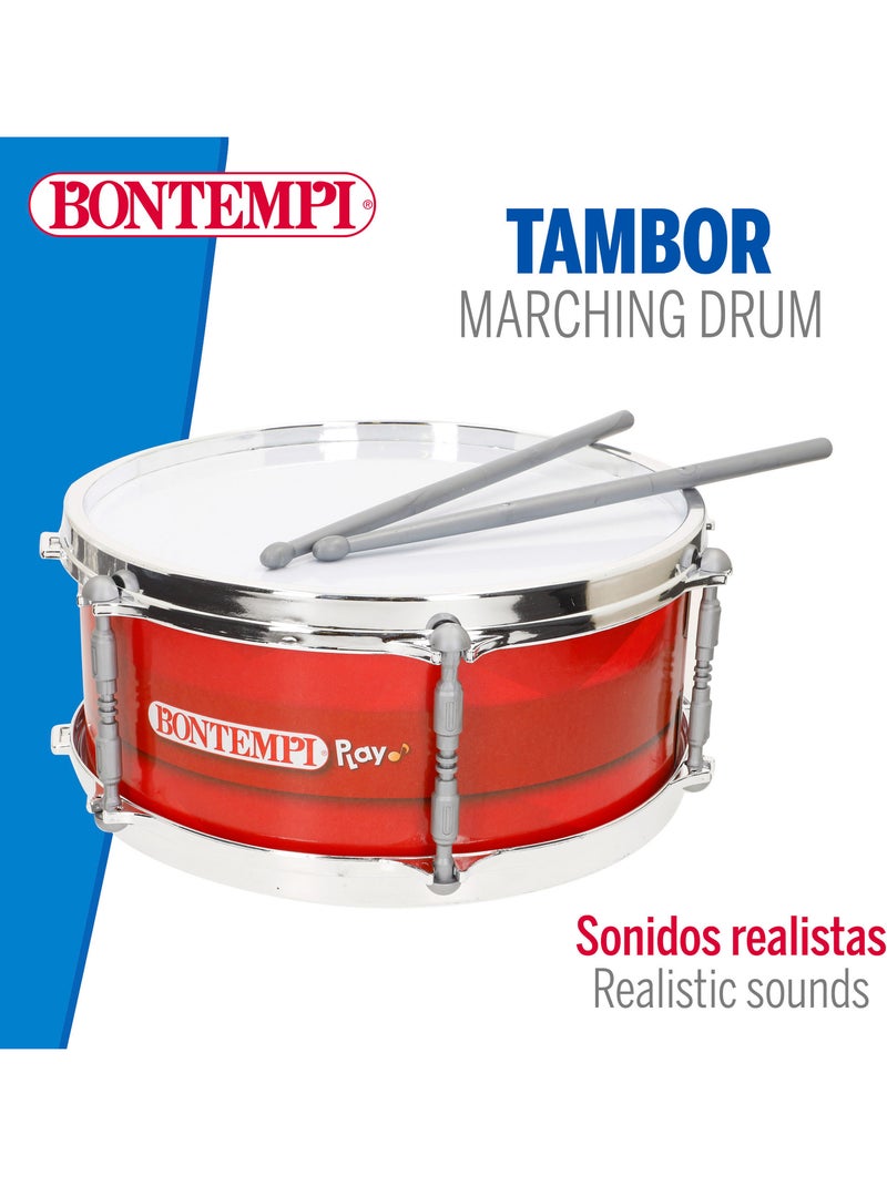 Tambor infantil 31 cm con bandolera y baqueta bontempi N/D - Kiabi