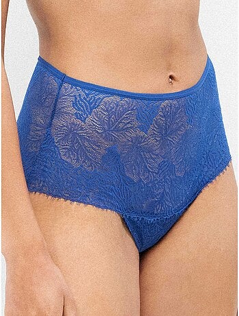 Tanga alto de tejido de encaje