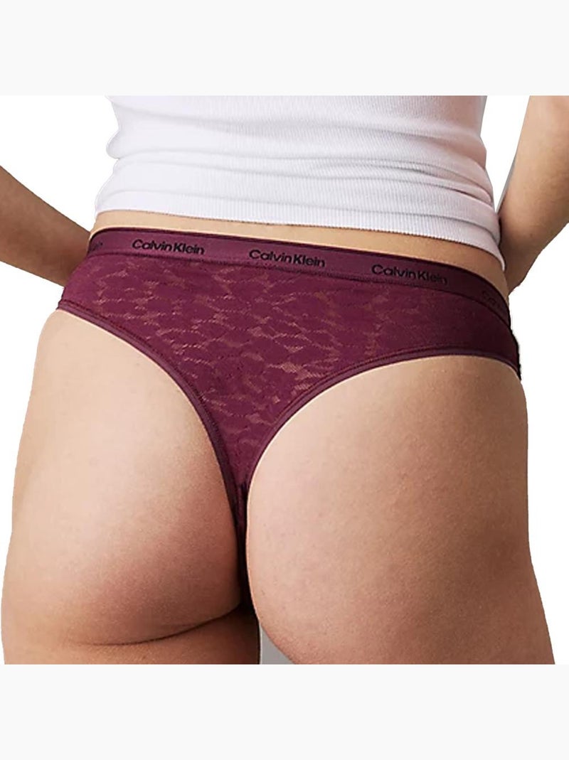 Tanga brasileña para mujer Calvin Klein Jeans Violeta - Kiabi