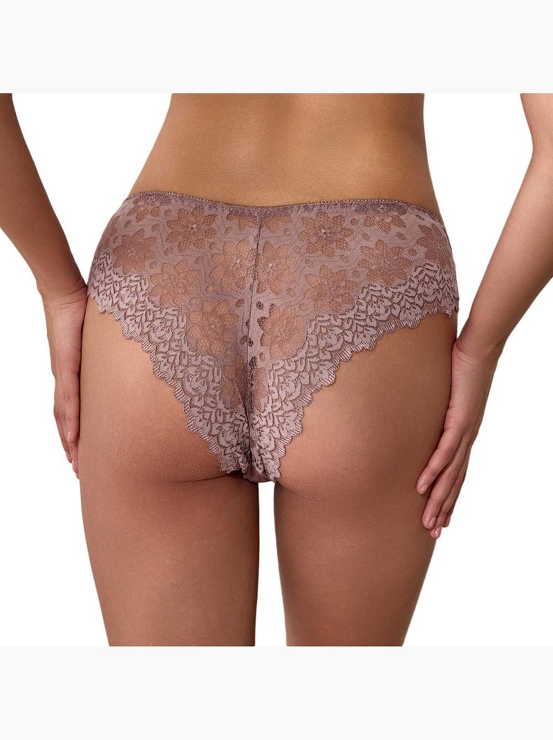 Tanga color para mujer de les petites bombes Marrón capuchino - Kiabi