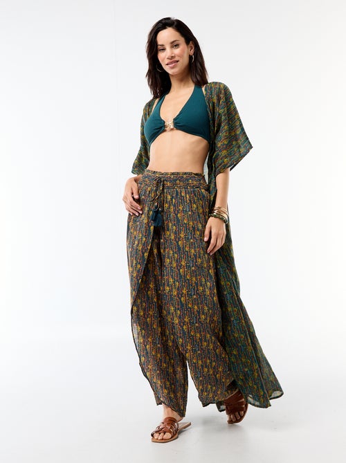 Tanga de bikini con abalorios estrella de mar - Kiabi