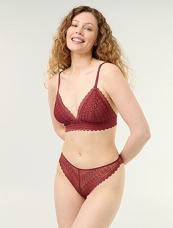 Tanga de encaje
