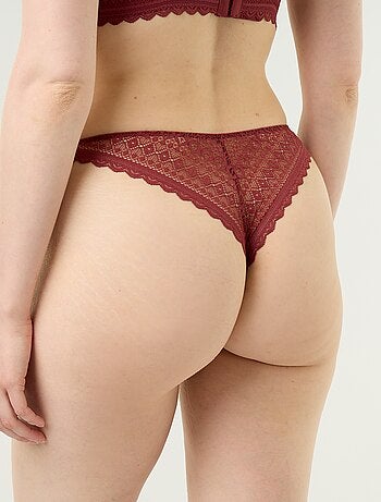 Tanga de encaje