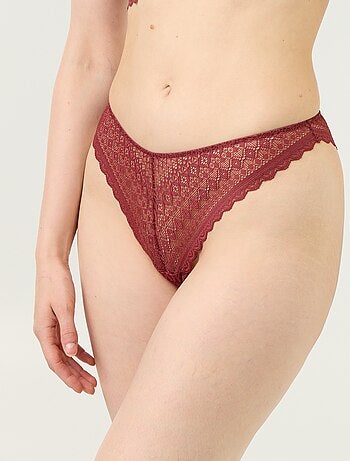 Tanga de encaje
