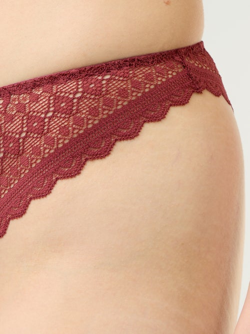 Tanga de encaje - Kiabi