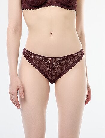 Tanga de encaje