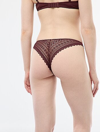 Tanga de encaje