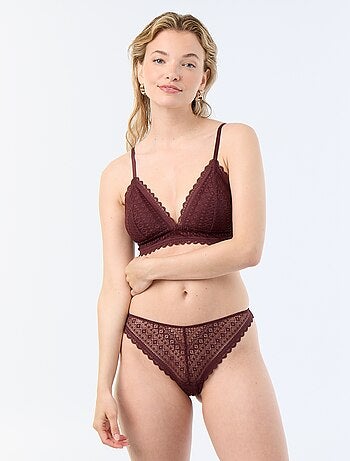 Tanga de encaje