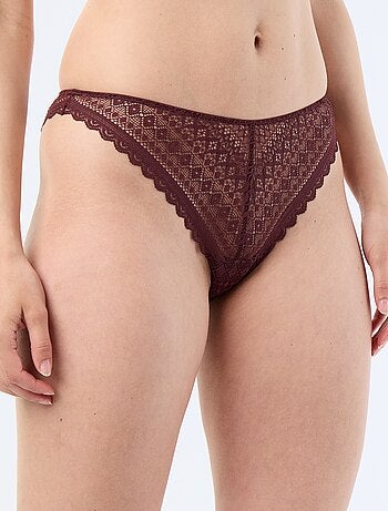 Tanga de encaje