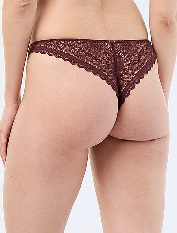 Tanga de encaje