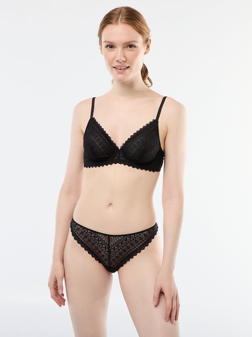Tanga de encaje - Kiabi