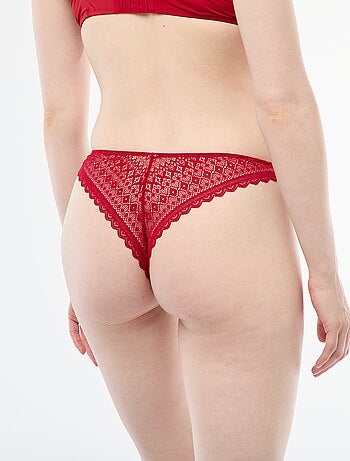Tanga de encaje
