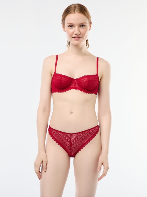 Tanga de encaje - Kiabi