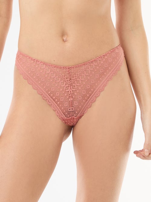 Tanga de encaje - Kiabi
