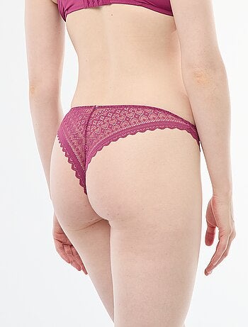 Tanga de encaje