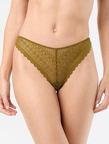 Tanga de encaje