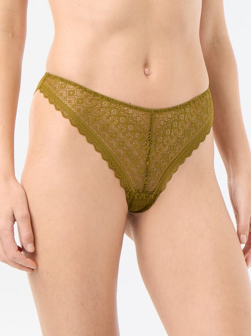 Tanga de encaje - Kiabi