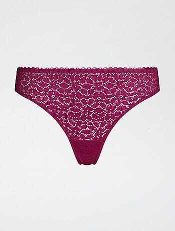 Tanga 'Dim' de encaje
