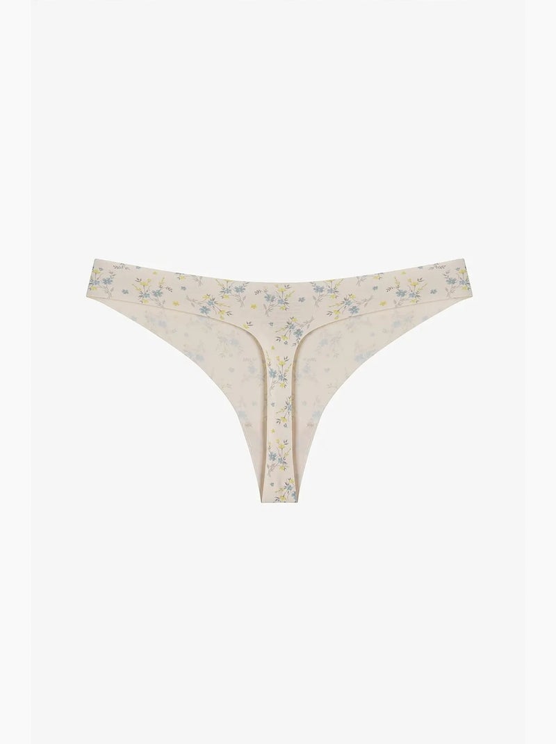 Tanga estampado con corte láser penti Beige arcilla - Kiabi